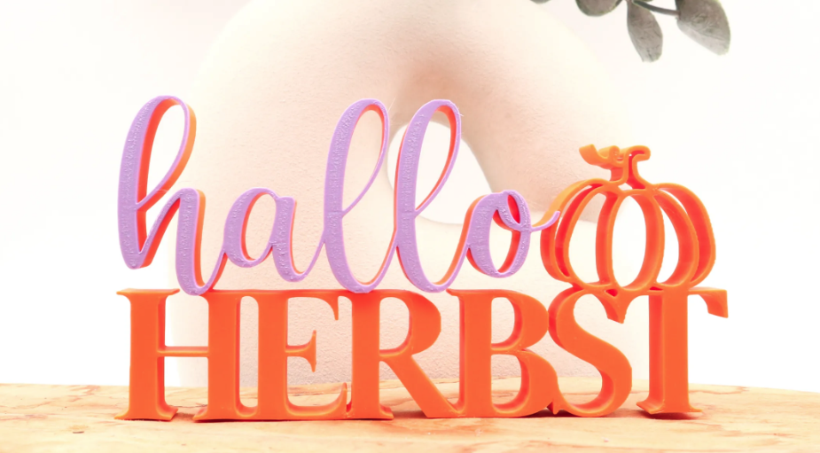 Schriftzug „hallo HERBST“